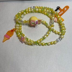 POP MART Popland Jump Into Summer Series Phone Charm/Lanyard - Enjoy Summer